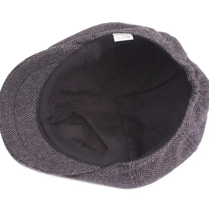 Newsboy Hat Men Beret Peaked Hat Wool Celebrity Caps