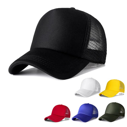 1PC Unisex Cap Casual Plain Mesh Baseball Cap