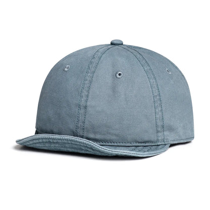 New Simple Washed Cotton Short Brim Baseball Cap