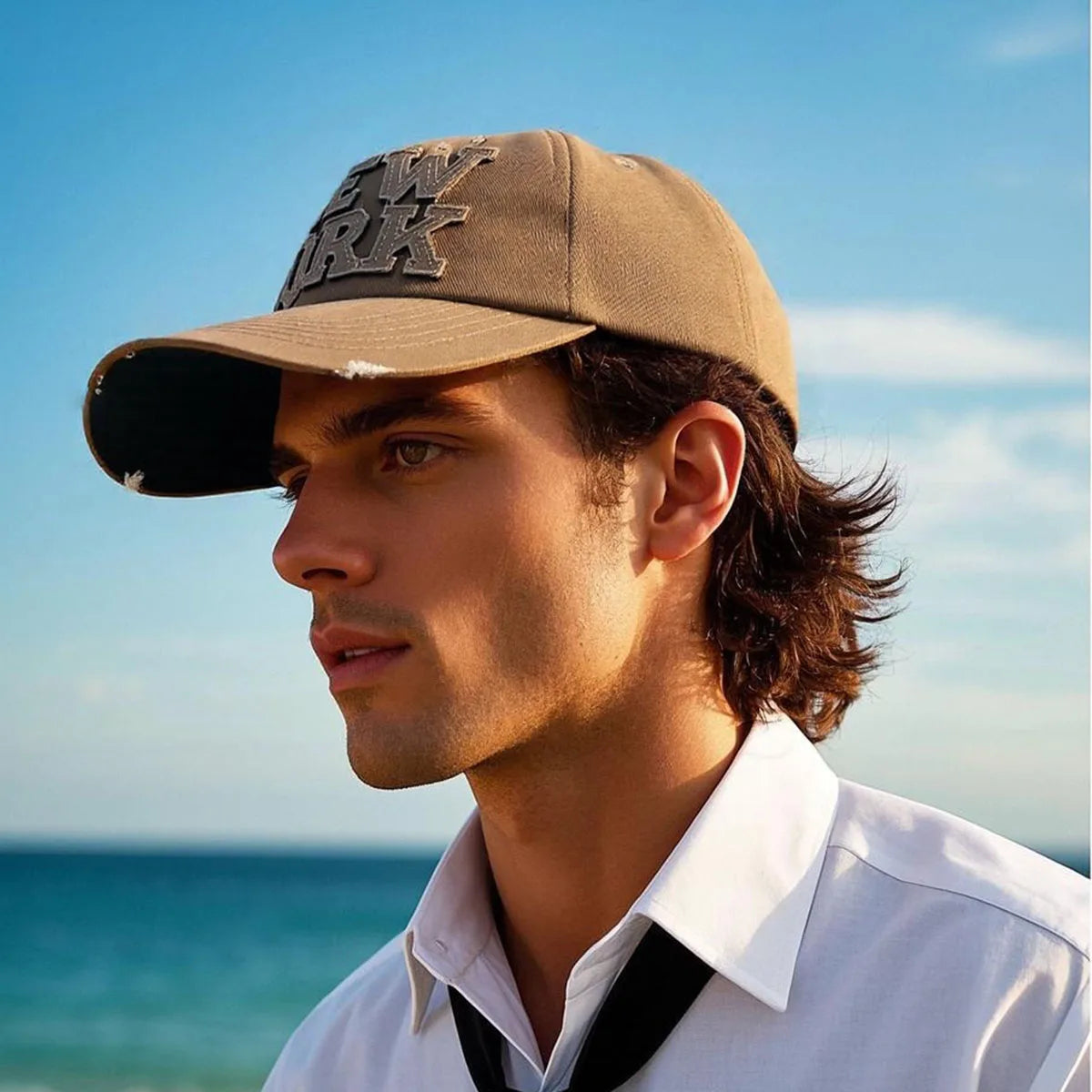 New York Washed Cotton Cap For Adult Men Women Summer Baseball Caps