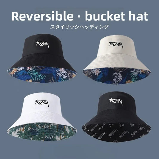 Summer Big Head Letter Bucket Hat For Men Women Korean Fisherman Hat