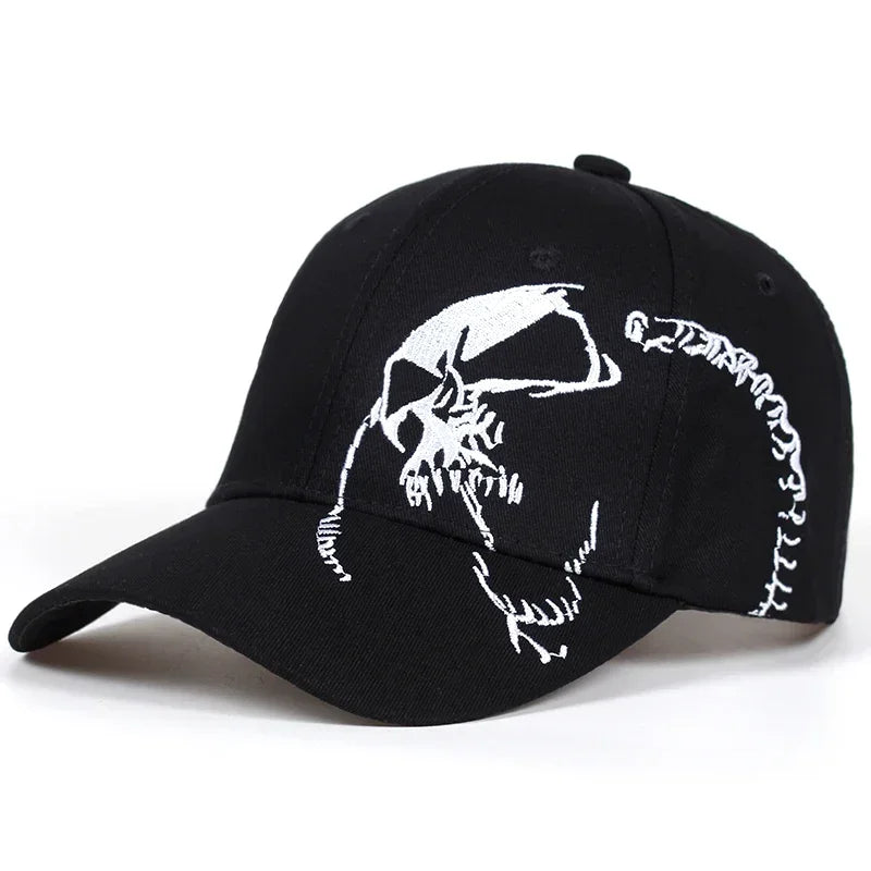 Unisex Skeleton Embroidery Baseball Caps Outdoor