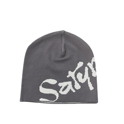 Spring Letter Pattern Knitted Hat  Hoodie Unisex Streetwear