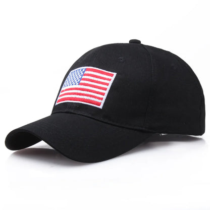 Hot Sales US Flag Cotton Baseball Hat Outdoor