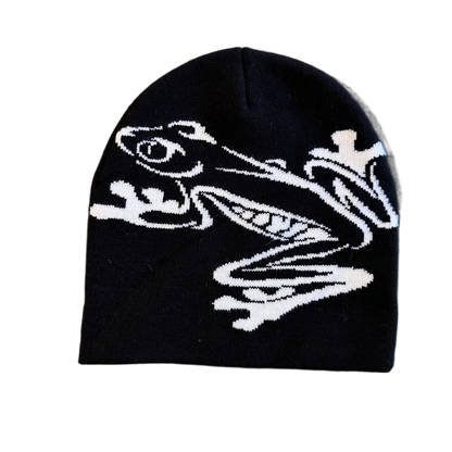 High Quality Frog Knit Hat Keep Warm Ear Protection Winter Autumn Hats