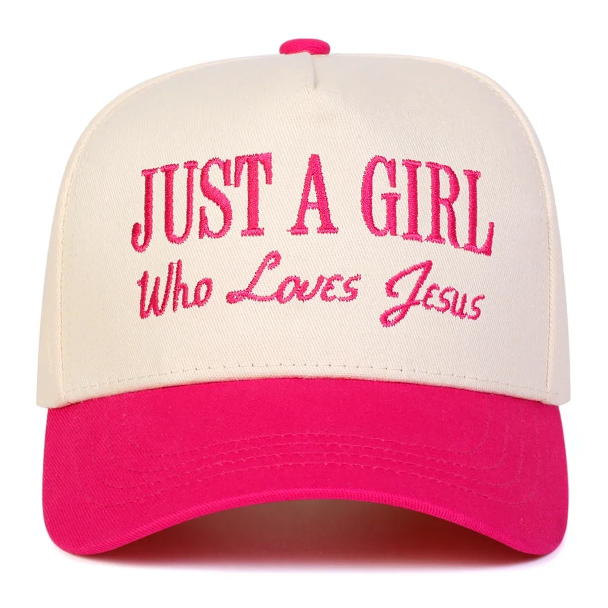 Unisex Just A Girl Who Loves Jesus Embroidery Baseball Caps Spring Autumn