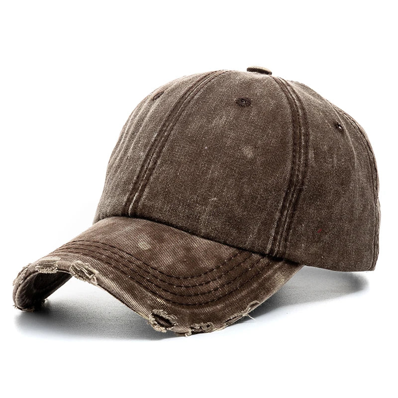 New Unisex Washed Cotton Cap High Quality Denim Plain Baseball Cap