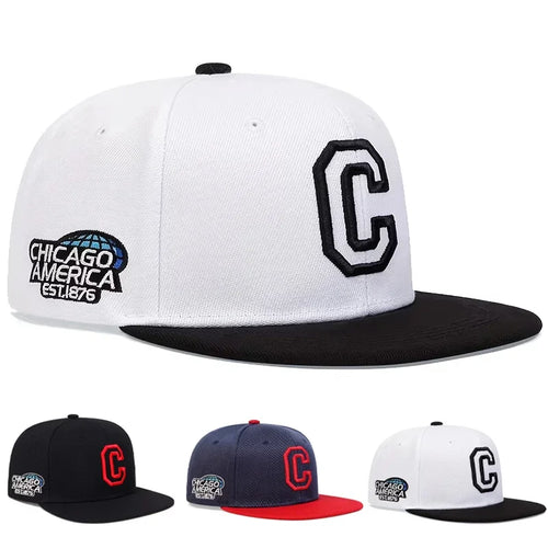 Unisex C Letter Embroidery Hip-Hop Hats Spring And Autumn