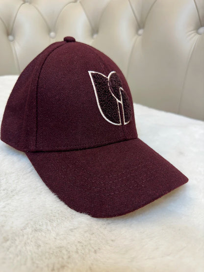 Autumn And Winter Wool Blended Baseball Cap For Women