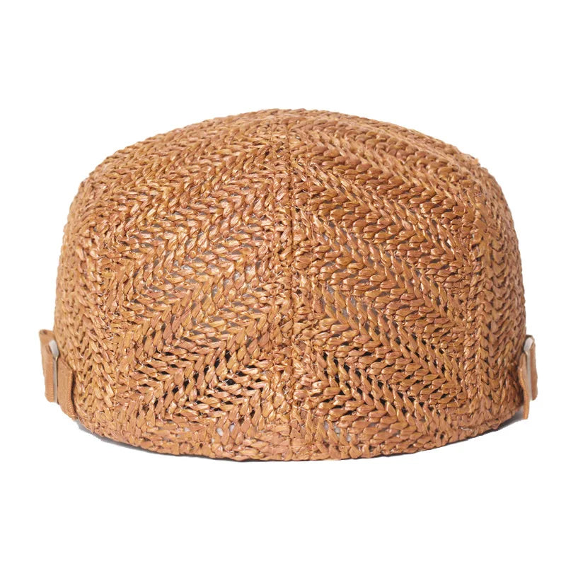New Knitted Beret Women Men Summer Breathable Newsboy Hats
