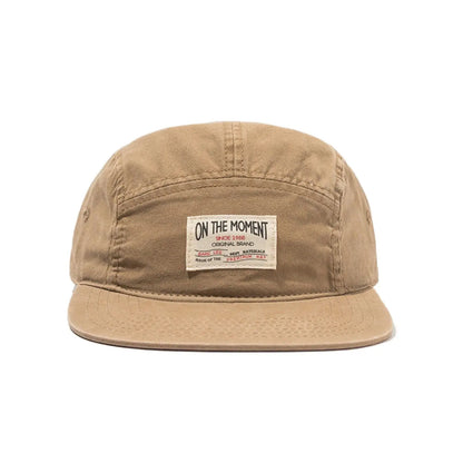 On The Moment Cotton 5 Panel Baseball Cap Hip Hop Hats For Men Women