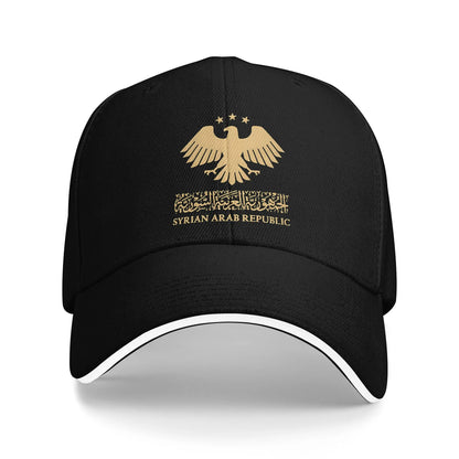 Syria Eagle Syrian Flag Logo Baseball Caps Hip Hop  Sandwich Caps Men Women