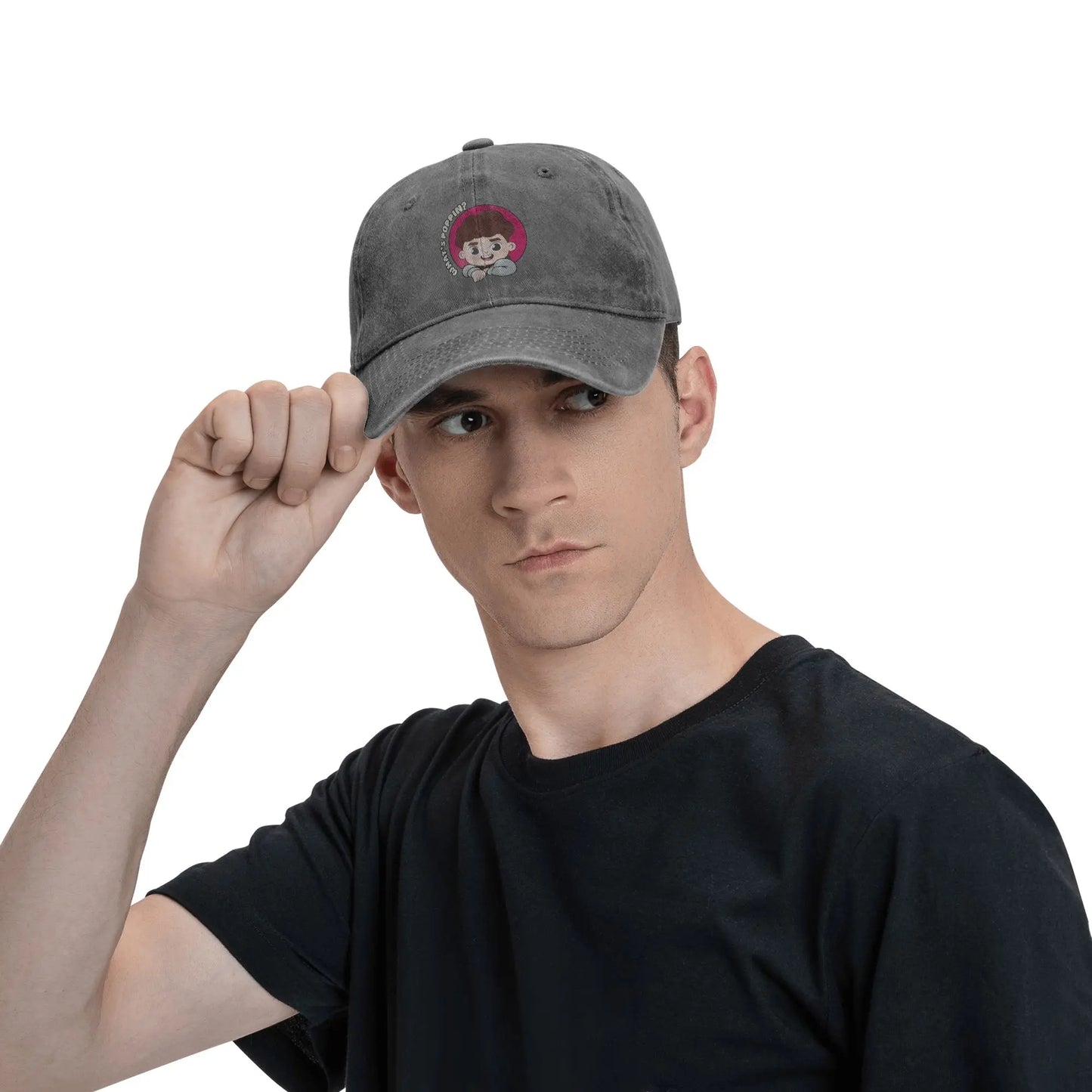 Denim Fabric Cap Casual Baseball Caps Adjustable Hat