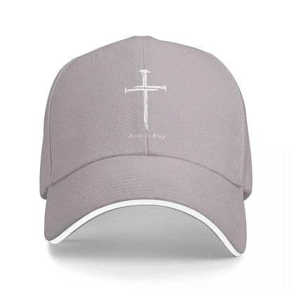 Jesus Cross Three Nails Christian Vintage 1 Cross 3 nails 4 Baseball Cap Icon Gentleman Hat Hats