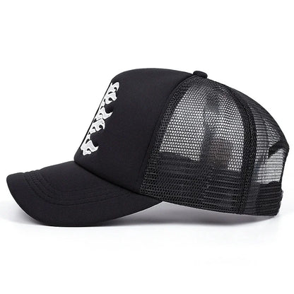 Summer Embroidered Side Face Pentagram Men's and Women's Baseball Hats