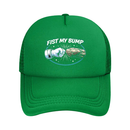 Men Fist My Bump Cap HipHop Mesh Baseball Caps