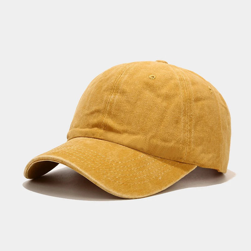 Spring Summer Cap Washed Cotton Baseball Cap Men Women