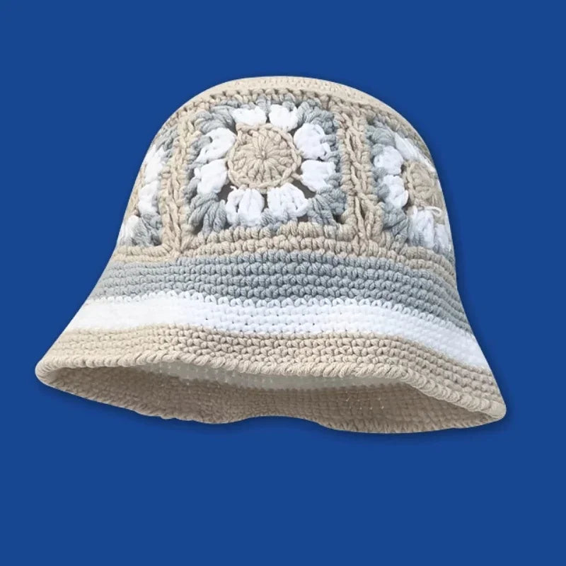 2025 Autumn New Crochet Korean Handmade Bucket Hat