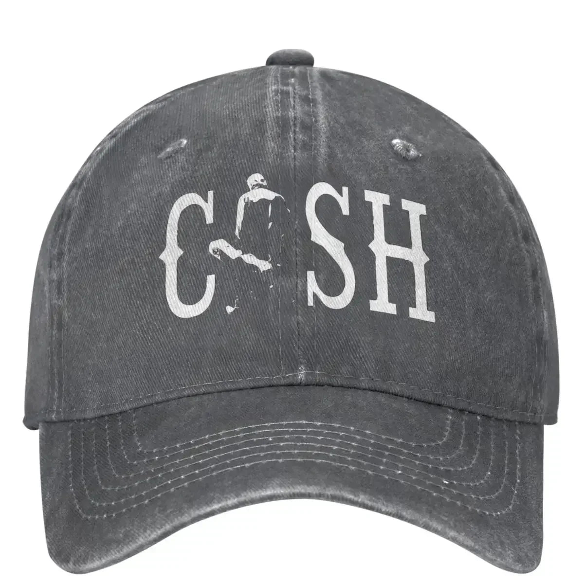 Vintage Cash Walking Outside Musician Baseball Caps