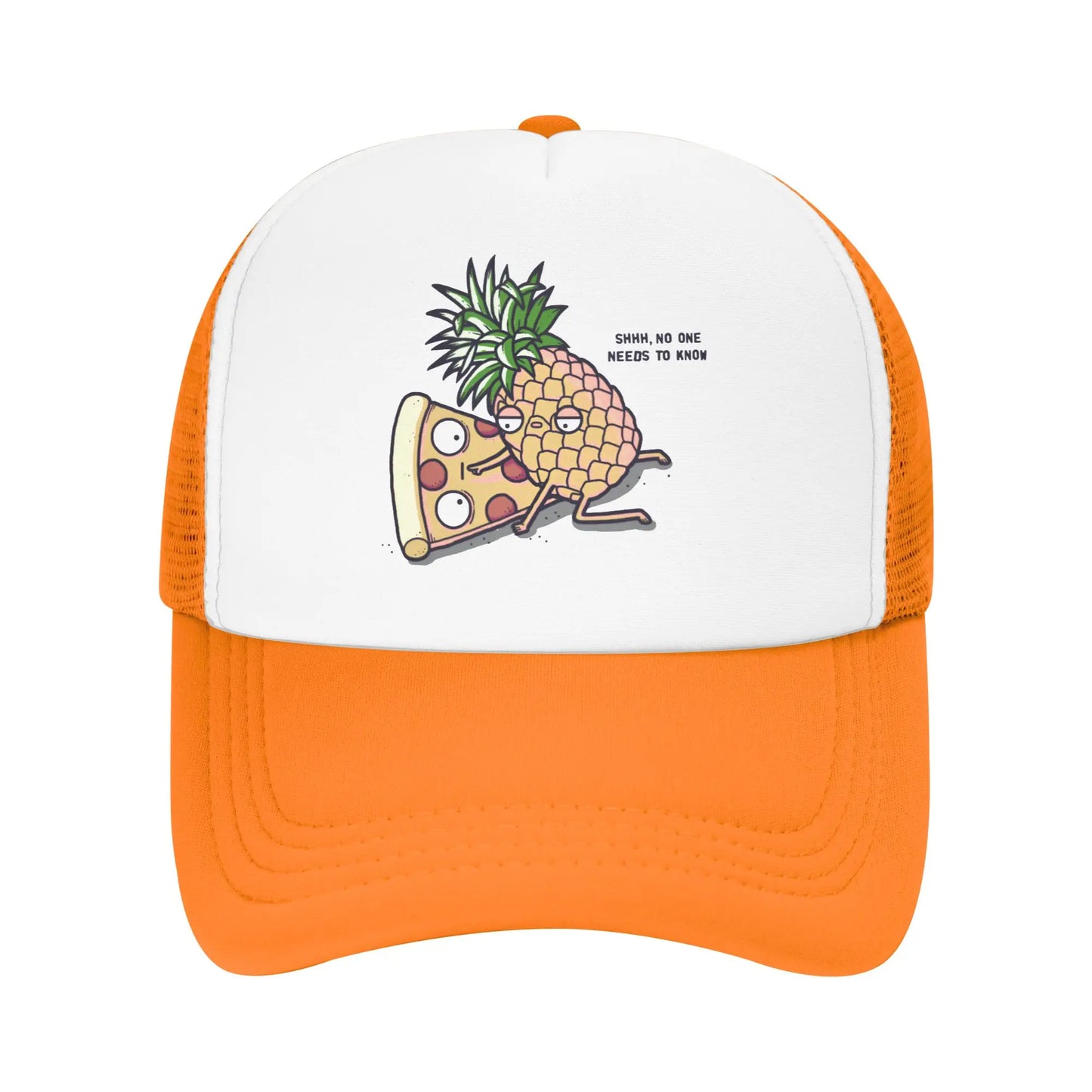 Punk Unisex Funny Pineapple Belongs On Pizza Trucker Hat
