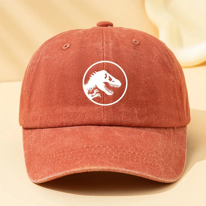 Dinosaur Print Retro Baseball Cap, Sports and Leisure Hat Suitable for Outdoor Sports