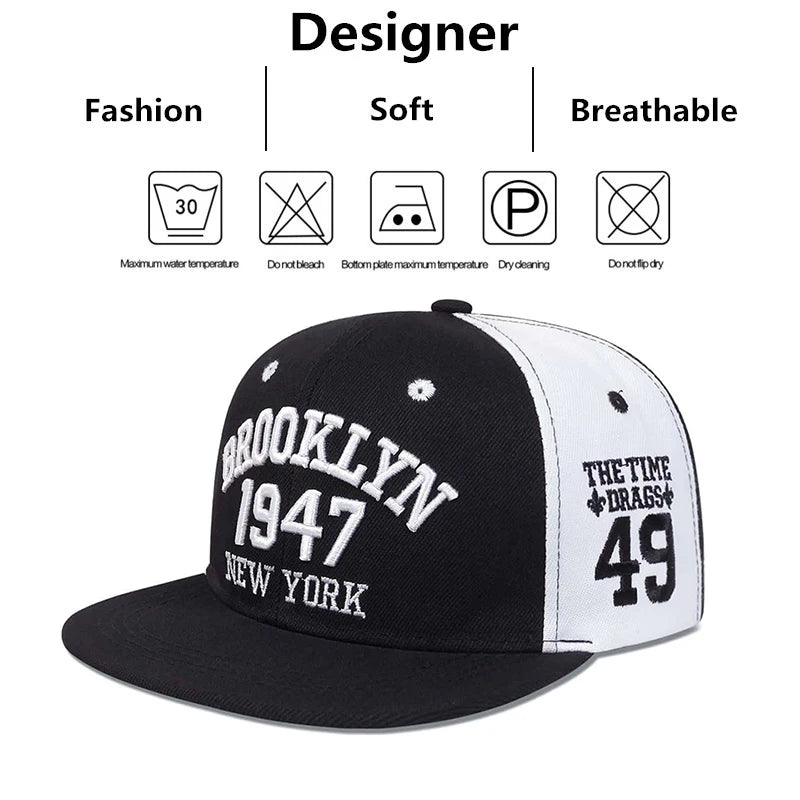 Unisex Brooklyn Embroidery Hip-hop Hats Spring Autumn