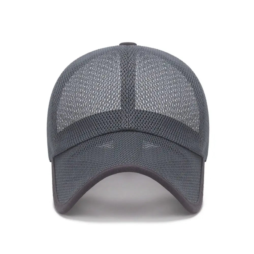 Quick Dry Full Mesh Caps Adjustable Breathable Summer Baseball Cap