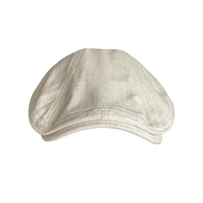 Spring Summer Linen Newsboy Cap