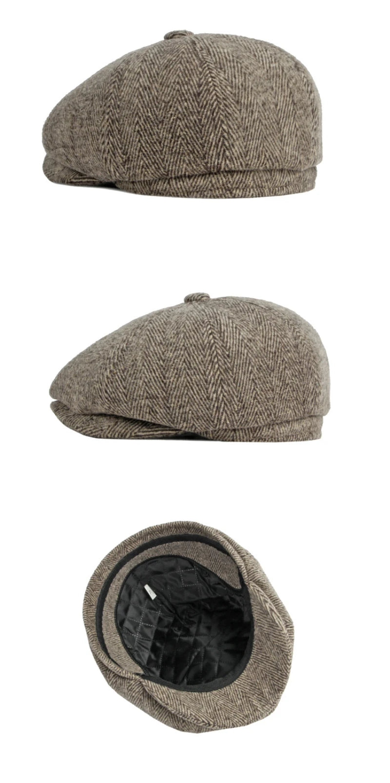 Men Berets Autumn Winter Cap Hat Thick Warm Men Beret Cap Male Vintage