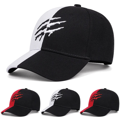 Personalized Pop Baseball Hat Claw print Embroidery Street Pop Hip Hop Hat