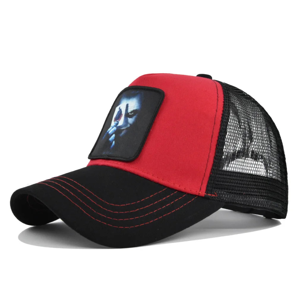Snapback Caps Summer Breathable Baseball Cap Patch Embroidery Bones Unisex Hip Hop Hats