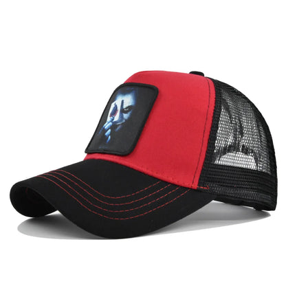 Snapback Caps Summer Breathable Baseball Cap Patch Embroidery Bones Unisex Hip Hop Hats