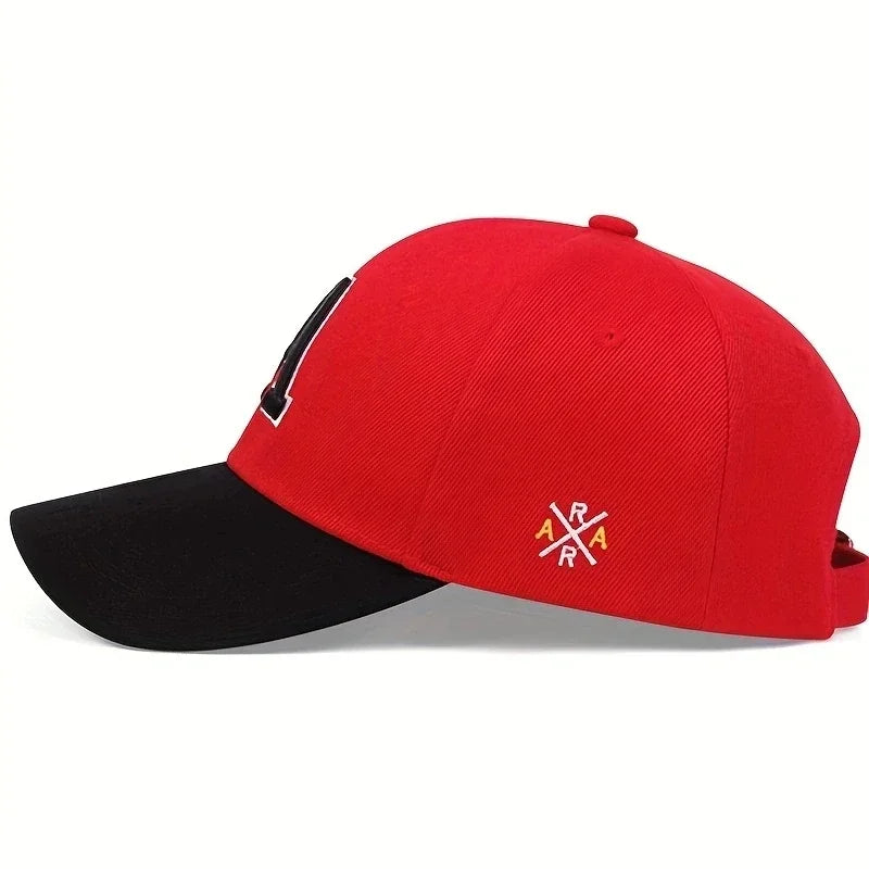 Unisex A Letter Side Embroidery Baseball Caps Spring And Autumn