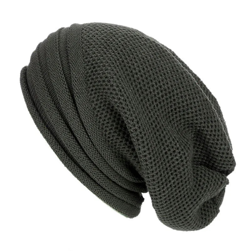 Winter Baggy Slouchy Beanie Hat Wool Knitted Warm Cap For Men Women Oversized