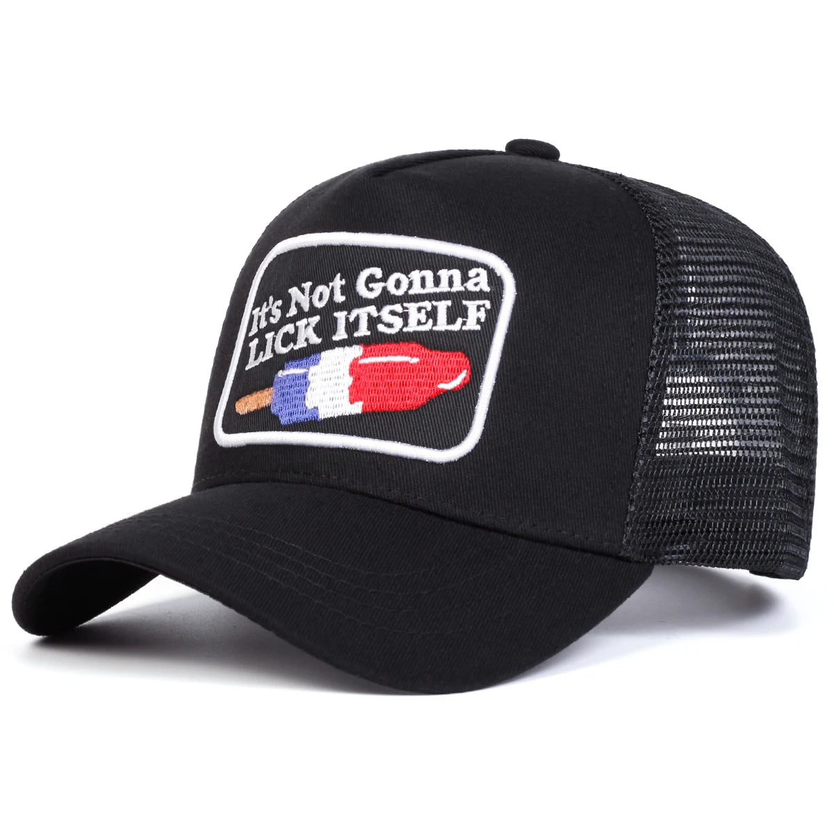 Unisex Lick Itself Letter Embroidery Baseball Net Caps Spring and Summer