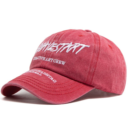 Fashion Women's Baseball Cap Embroidered Cotton Soft Top Men's Caps