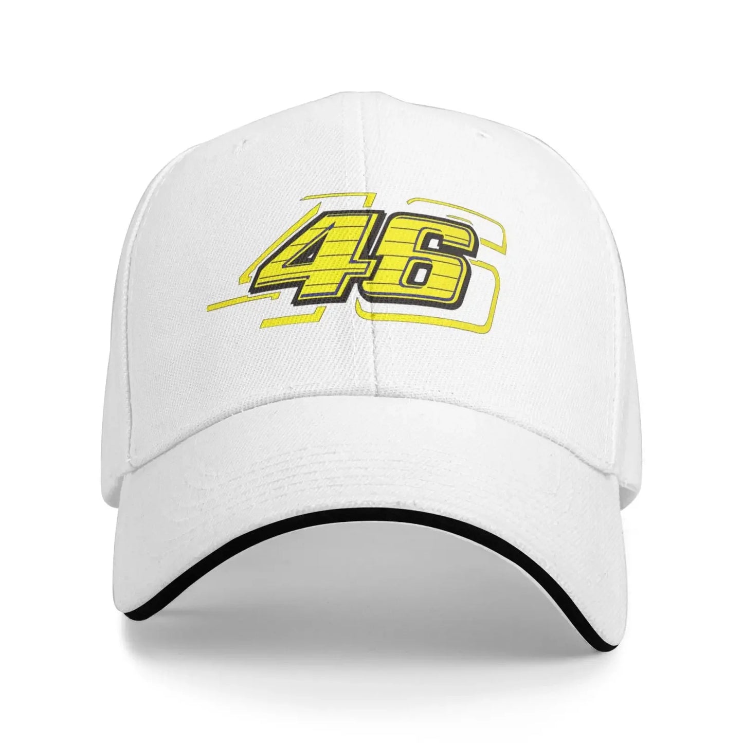 Letter 46 Print Baseball Cap Unisex Sandwich Hat Vintage Outdoor Summer