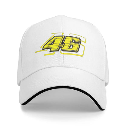 Letter 46 Print Baseball Cap Unisex Sandwich Hat Vintage Outdoor Summer