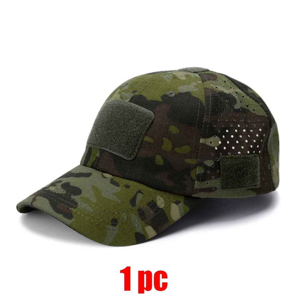 New Men Camouflage Baseball Cap Breathable Sunscreen Hat