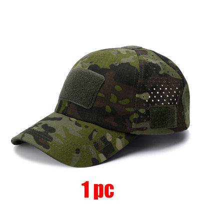 New Men Camouflage Baseball Cap Breathable Sunscreen Hat