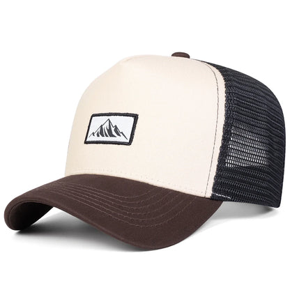 Unisex Mountain Embroidery Baseball Net Caps