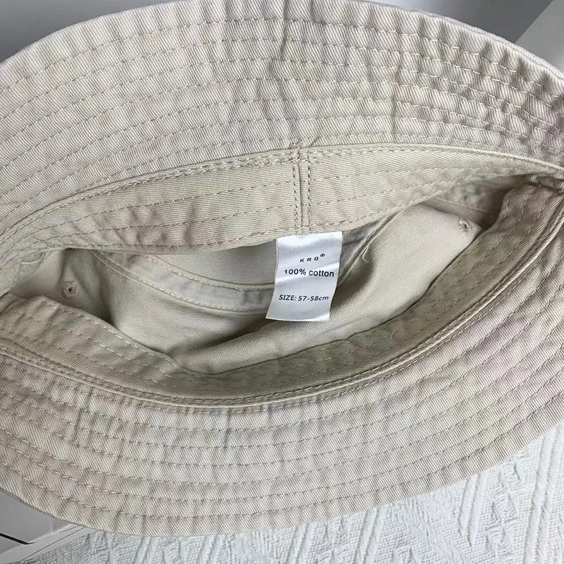 Japanese Style Cotton Simple Bucket Hat