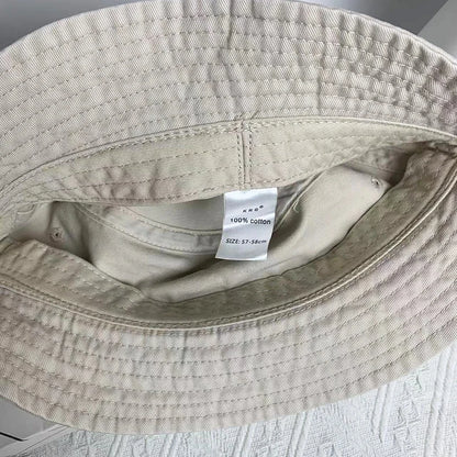 Japanese Style Cotton Simple Bucket Hat