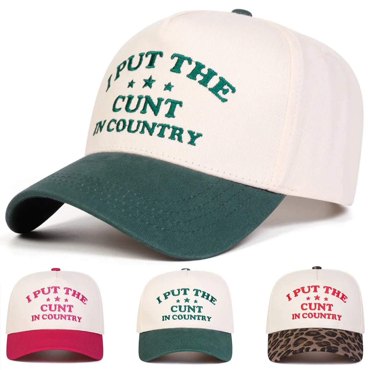 Unisex I Put The Letter Embroidery Baseball Caps Spring and Autumn