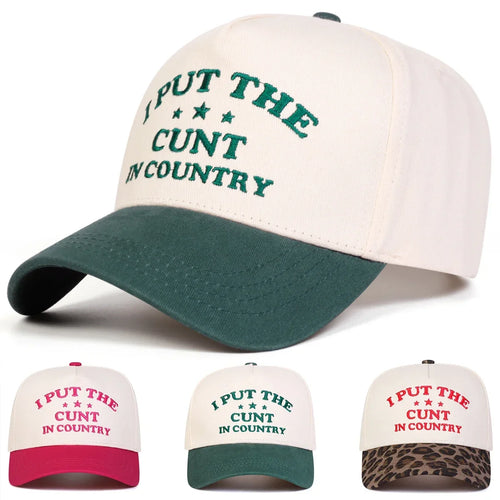 Unisex I Put The Letter Embroidery Baseball Caps Spring and Autumn