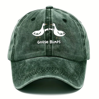 Retro Goose Print Baseball Cap for Men's Sports Hat