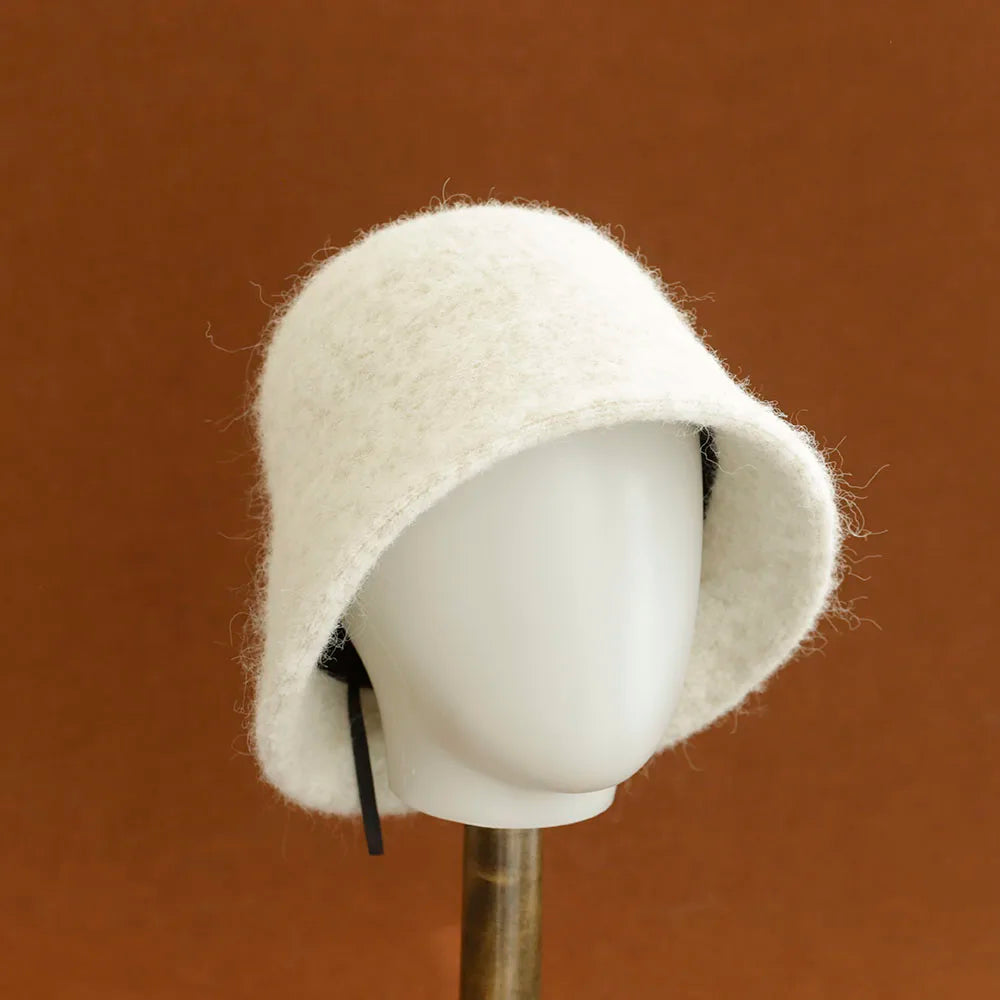 2026 New Y2K Autumn Winter Wool Bucket Hat Women