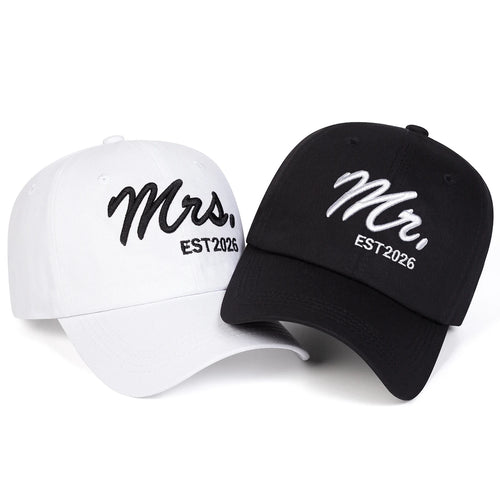 Unisex MR. EST 2026 Letter Embroidery Baseball Caps Spring Autumn