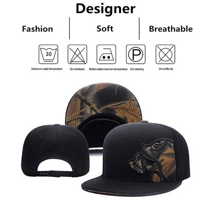 Unisex Helmeted Man Embroidery Hip-Hop Hats
