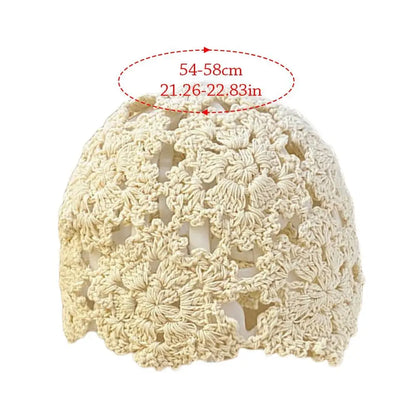 Autumn Winter Knitted Hat Hollowed Out Knitted Hat